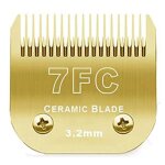 Tondeuse amovible pour chien en cramique, lame pro, compatible avec les tondeuses andis, oster a5, wahl, ...