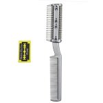 Tondeuse pour animaux de compagnie, peigne amincissant pour chiens et chats, brosse de coupe avec 2 lames, ... Tondeuse pour animaux de compagnie, peigne amincissant pour chiens et chats, brosse de coupe avec 2 lames, ...