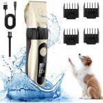 Tondeuse chien, professionnelle poil long epais tondeuse, chat faible bruit pour tailler, avec ecran ...