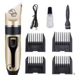 Tondeuse electrique pour animaux de compagnie, kit de toilettage professionnel, rechargeable, pour chat, ...