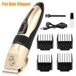 Tondeuse electrique pour animaux de compagnie, rasoir rechargeable pour chiens et chats, kit de toilettage ...