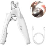 Tondeuse a ongles pour animaux domestiques avec lumi�re led pour chats et chiens et griffes de toilettage ...