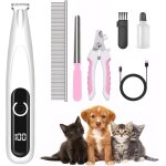 Tondeuse a pattes pour chiens, de type c, rechargeable, avec ecran led, silencieuse, pour chiens, chats, ...