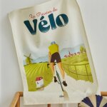 Torchon en coton multicolore 50x75 cm