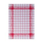 Torchon en coton rouge 60 x 80