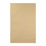 Torchon imprim� en coton jaune 50x75cm