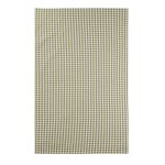 Torchon imprim� en coton vert 50x75cm