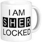 Touchlines - i am sher locked mug - blanc - os
