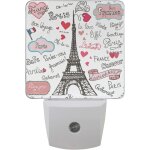 Tour eiffel paris lampe de nuit led enfichable capteur d'economie d'energie lampe de chevet pour chambre ...