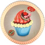 Tourti�re d�corative � suspendre contour beige