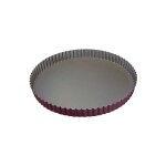 Tourti�re ronde cannel�e - antiadh�rente - fond fixe - Ø220 / 200 mm h25 mm