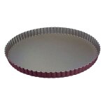 Tourti�re ronde cannel�e - antiadh�rente - fond fixe - Ø300 / 280 mm h25 mm