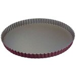 Tourtière ronde cannelée - antiadhérente - fond fixe - Ø320 / 310 mm h25 mm Tourtière ronde cannelée - antiadhérente - fond fixe - Ø320 / 310 mm h25 mm