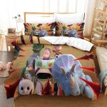 Toy story housse de couette cartoon character d motif imprim�� parure de lit en microfibre avec fermeture ...