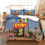 Toy story housse de couette d imprim�� - parure de lit microfibreavec fermeture ��clair, housse couette ...