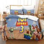 Toy story parure de lit motif cartoon character d, en microfibre douce parure de lit avec housse de couette ...