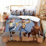 Toy story sets housse de couette avec taies d'oreiller, d cartoon character imprim�� microfibre literie ...