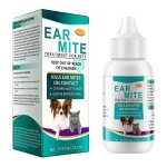 Traitement anti - acariens pour chats, nettoyants auriculaires pour animaux, huile anti - acariens pour ...