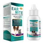 Traitement anti - acariens pour chats, nettoyants auriculaires pour animaux, huile anti - acariens pour ...