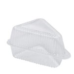 Tranches de gteau transparentes, conteneurs en plastique avec couvercles, rcipient pour gteau au fromage ...