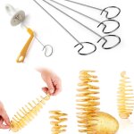 Trancheur de pommes de terre en spirale torsad, 3 cordes, coupe - frites en spirale, bricolage manuel, ...