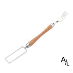 Trancheuse a fourchette neutre en acier inoxydable 2 en 1, couteau a eau polyvalent, coupe - fruits, ... Trancheuse a fourchette neutre en acier inoxydable 2 en 1, couteau a eau polyvalent, coupe - fruits, ...