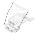 Trancheuse a ?ufs en acier inoxydable, ustensile de cuisine portable pour fruits, viande, jambon