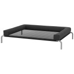 Transat pour animaux - lit pour chien - lit a pieds pour chien avec contour coussin dim. 130 x 90 x 30 ...