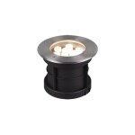 Trio belaja luminaire d'ext�rieur rond encastrable au sol, moderne, 12 cm, nickel mat, 3000k, ip65