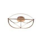 Trio charivari semi - plafonnier led moderne 42w laiton mat 3000k