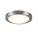 Trio condus plafonnier salle de bain moderne nickel mat ip44