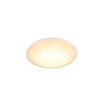 Trio leuchten moderne plafonnier moderne blanc incl. led 15w ip44 - tiho plastique / m�tal blanc rond ...