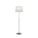 Trio lyon lampadaire moderne a 3 lumi�res avec abat - jour nickel mat