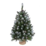 Triumph tree empress sapin de no�l artificiel avec toile de jute - h90 x Ø71 cm - vert givre