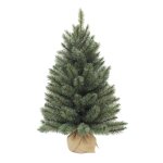 Triumph tree forest frosted sapin de no�l artificiel avec toile de jute - h60 x Ø46 cm - bleu