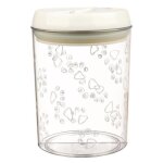 Trixie bote snack plastique - 1. 5 l - Ø12x17. 5 cm - transparent et blanc - pour chien. chat et lapin ...