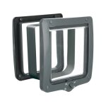 Trixie chatiere 4 positions xl 24 x 28 cm gris