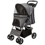 Trixie poussette pliable pour animaux de compagnie gris