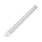 Tube led 41cm 2g11 pll 18w aluminium 4000k - 4500k 410 mm