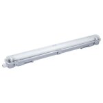 Tube lumineux - tube led gefolec - 410002 - reglette tube led 60 cm ip65 1x9w, pc, blanc