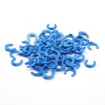 Tube pe a raccord rapide avec clip bleu, 50 pi�ces / lot, 1 / 4 3 / 8 od, tuyau a anneau c, syst�me d'osmose ...