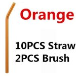 Tube tubulaire en verre ecologique fait a la main, pipette droite, tube de ronflement, 10 pices - type ...