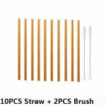 Tube tubulaire en verre ecologique fait a la main, pipette droite, tube de ronflement, 10 pices - type ...