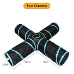 Tunnel pour chat, jouet pour animaux de compagnie, tube de forage pliable et respirant, simulation de ...