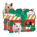 Tunnel de maison de furet de cachette de hamster, acrylique transparent, portable, fournitures pour animaux ...