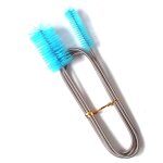 Tuyau avec brosses de nettoyage pour aquarium, accessoire en nylon avec tube flexible a air, a double ...