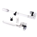 Tuyau de tube de sortie d'entr�e d'eau filtre d'aquarium de r�servoir de poissons pi�ces de bidon externes ...