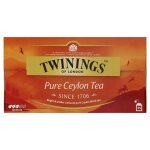Twinings th� ceylan orange pekoe sachets 25 x 2g - th� noir premium aromatique 50g