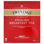 Twinings th� english breakfast sachets de th� 100 x 2g - th� noir classique pour petit d�jeuner, saveur ...