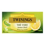 Twinings th� vert citron infusion naturelle 50 sachets 100g aromatis� saveur fra�cheur bien - etre antioxydant ...